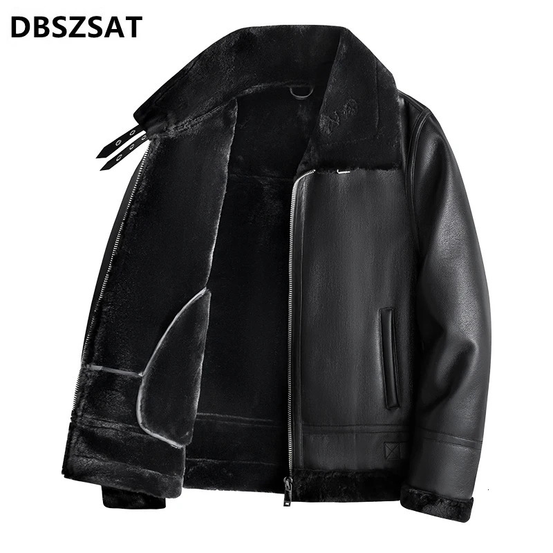 2027 XK Leather Jacket Men Winter Fleece Motorcycle PU Leather Jacket Mens Stand Collar Casual Windbreaker Coat 5XL 241216