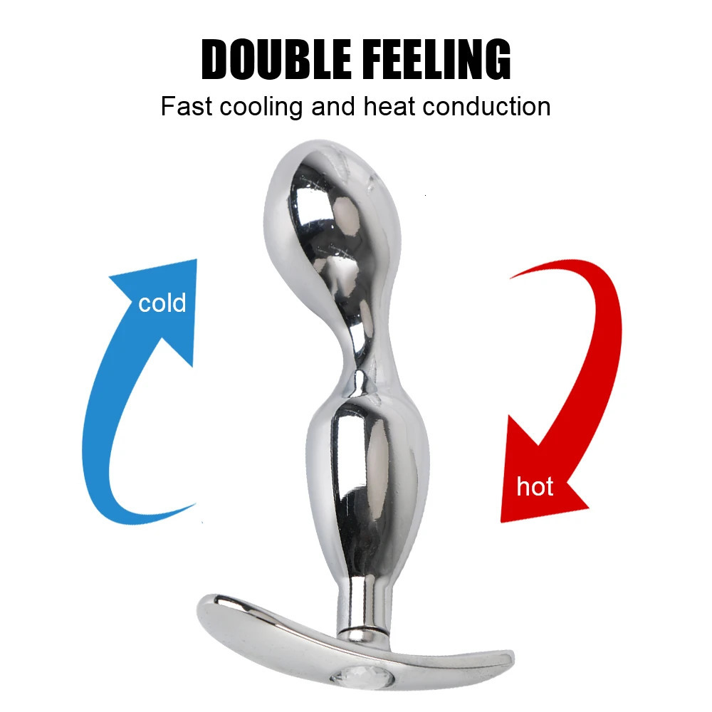 Stainless Steel Prostate Massage Sex Toys For Men Women Gay Erotic Adult Products Metal Anal Plugs Anus Stimulator Butt Plug 241219