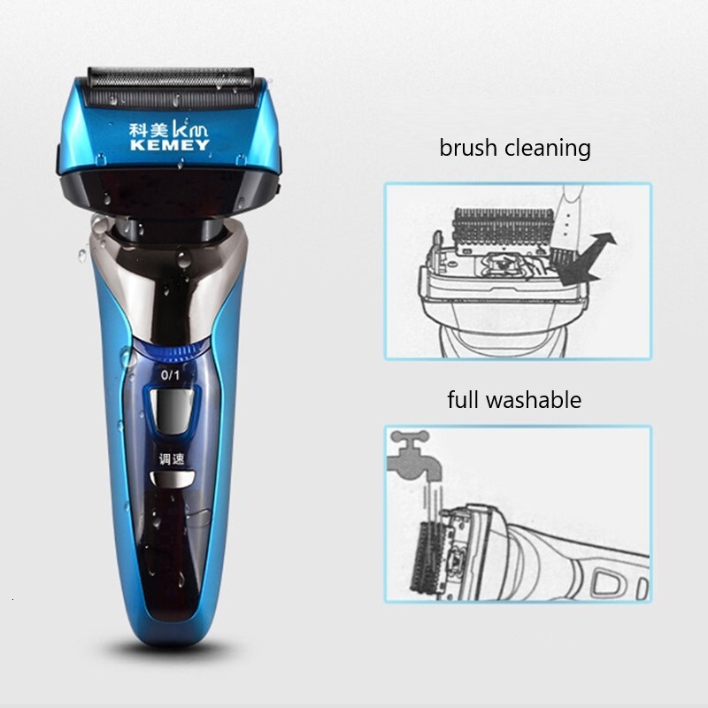 8150 Wet Dry 3 Speed Rechargeable Shaver For Men Beard Electric Razor Facial Shaving Hine 4-Blade System