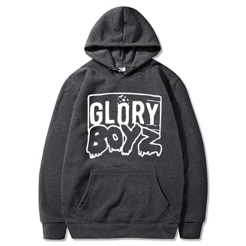 Men's Hoodies Sweatshirts Rap singer Chief Keef Glory Boyz Print Hoodies Mens Hip Hop Harajuku Ultra Long Sleeve Fashion Casual Warm Street Zippe