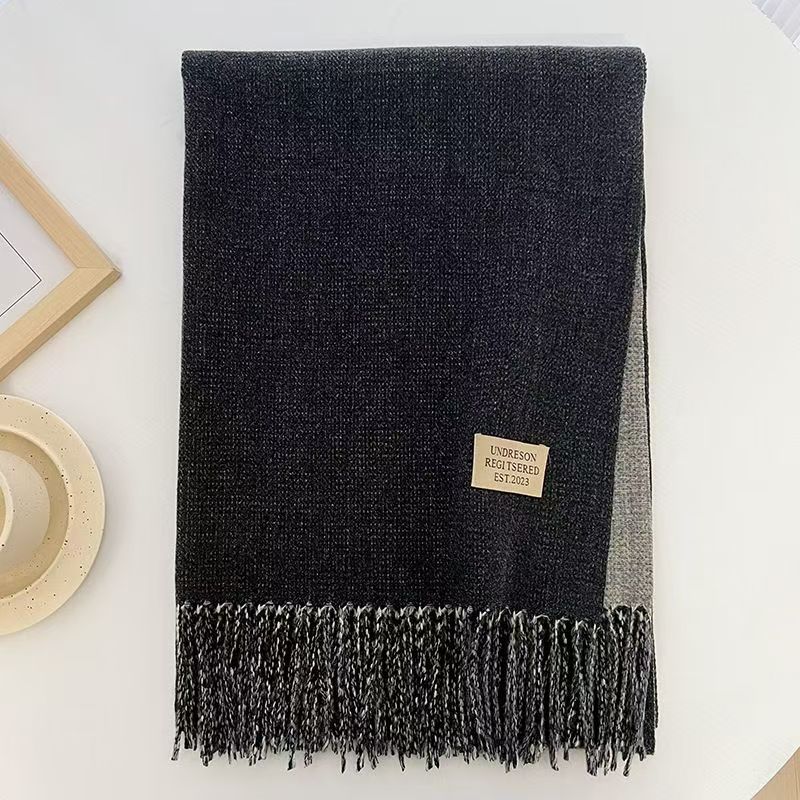 T019 cashmere scarf Korean version advanced atmosphere warm shawl neck new winter warm
