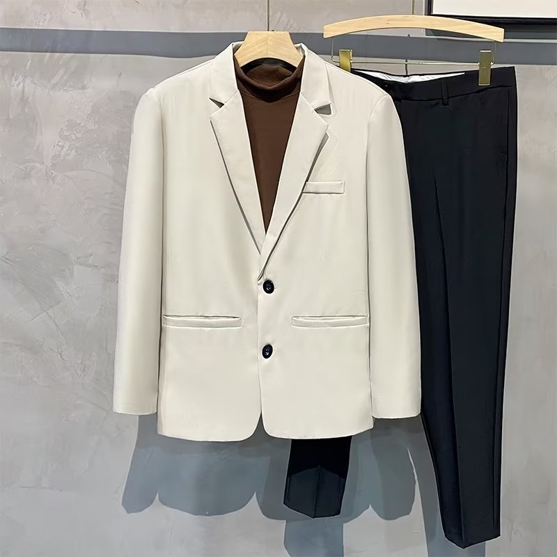 K738 Men's Gradient Sequin Suit - Performance Host Dress with Modern Style for Men