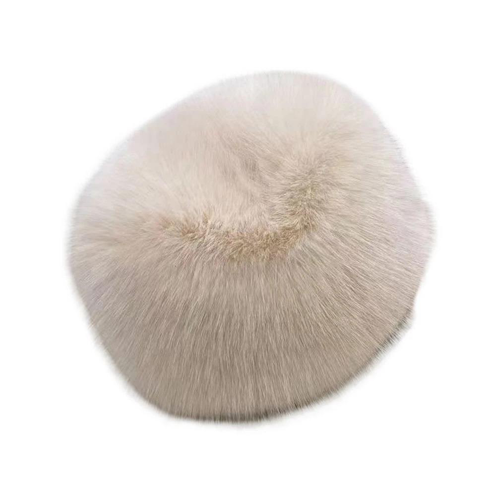Womens Winter Artificial Fur Russian Ushanka Hat Thick Warm Balaclava Caps Earflap Faux Fox Beanies for Ladies Outdoor Hat 241218