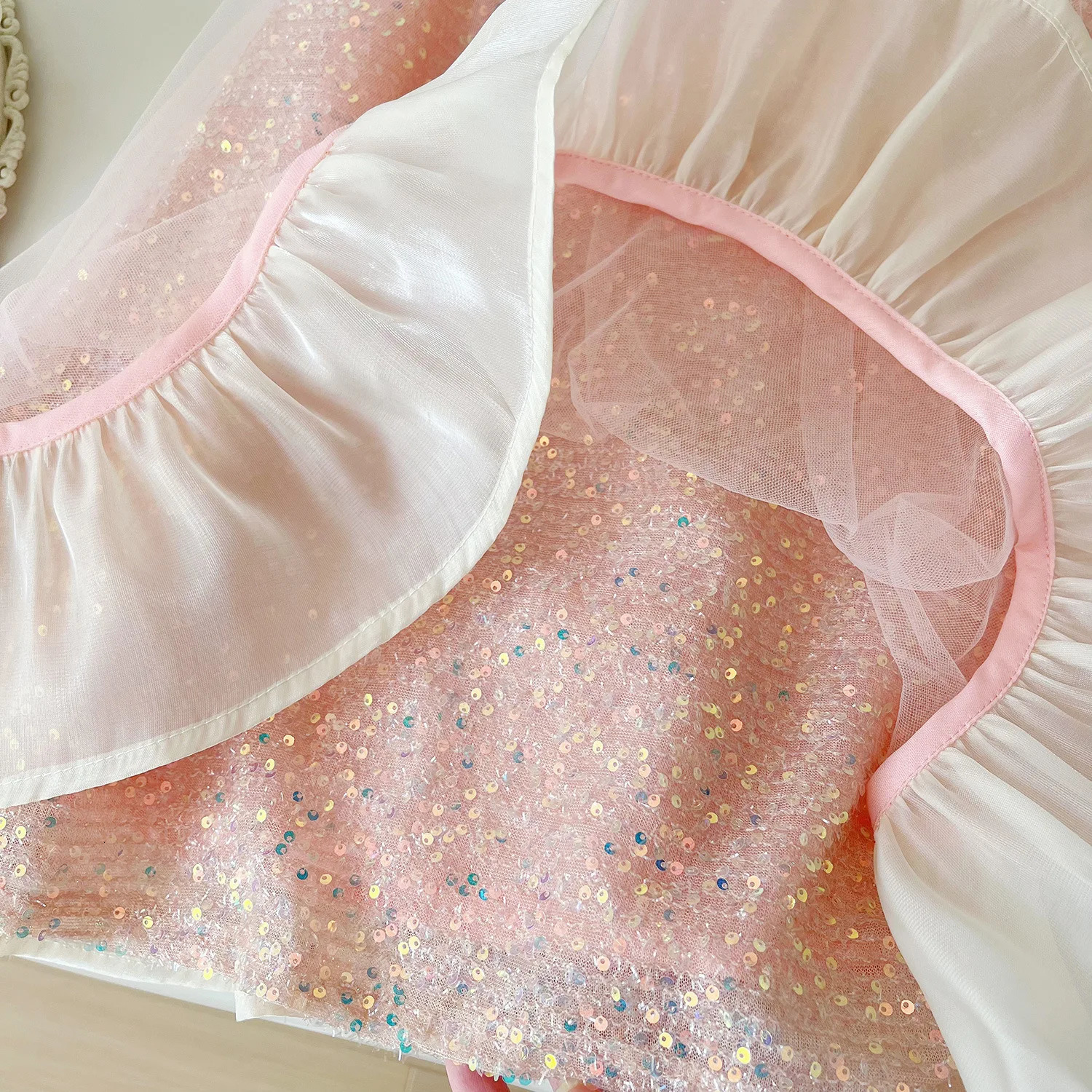 Girls Casual Dresses Sleeveless Bow Mesh Dress Princess Dress for Girls 2 To 7 Years Kids Clothes for Girls 241219