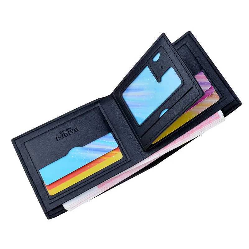 Hot Sale New mens ultra-thin PU storage wallet fashionable camouflage horizontal soft leather large capacity multi card wallet hot selling Z241219