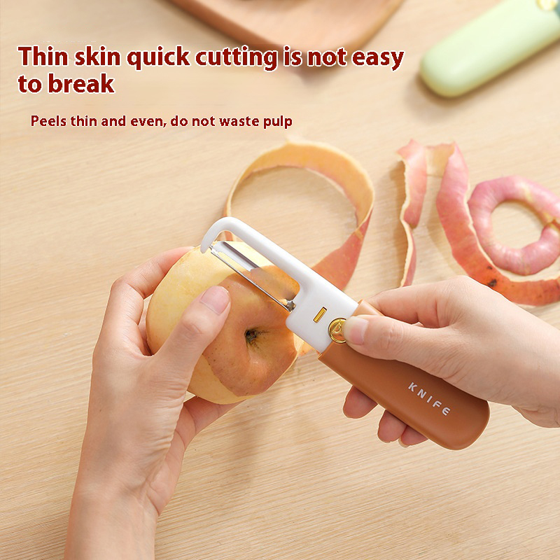 Double-ended fruit knife peeler student dormitory multifunction apple peeling office convenient Carrying Melon Peeler