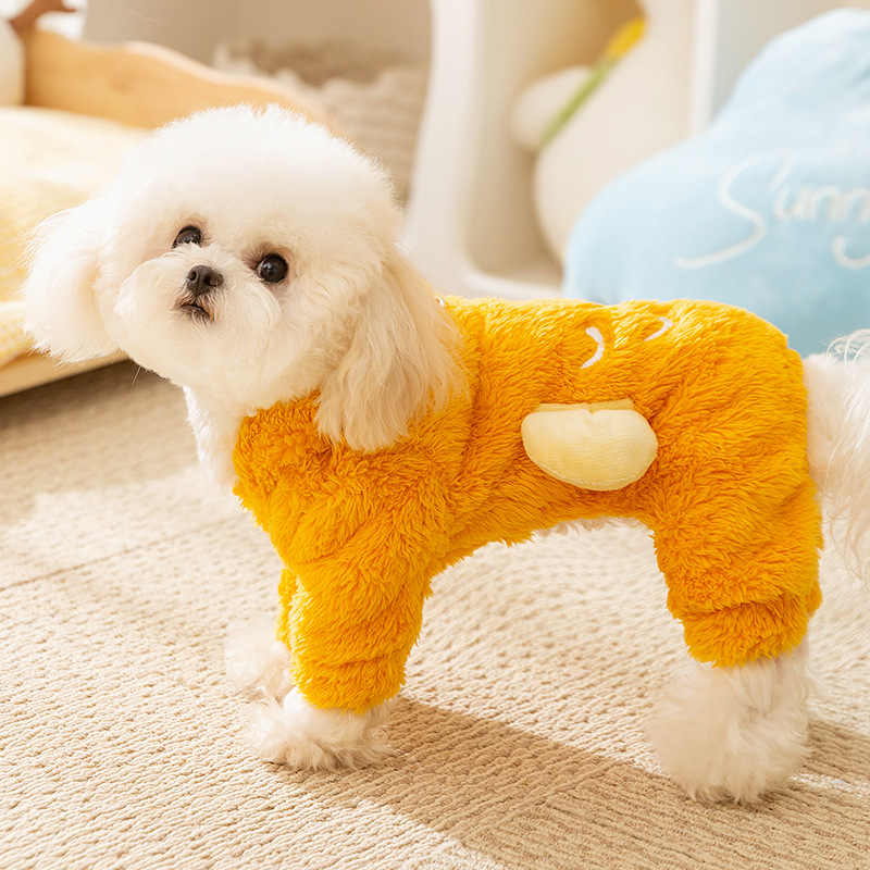 Dog Apparel Pet Autumn/Winter Single Breasted Cardigan Sweater INS Teddy Small Cat Contrast Designer Clothes
