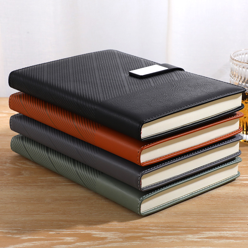 Personalized A5 Leather Notepad for Professional Use - Sturdy Book Cover Ideal for Record Keeping