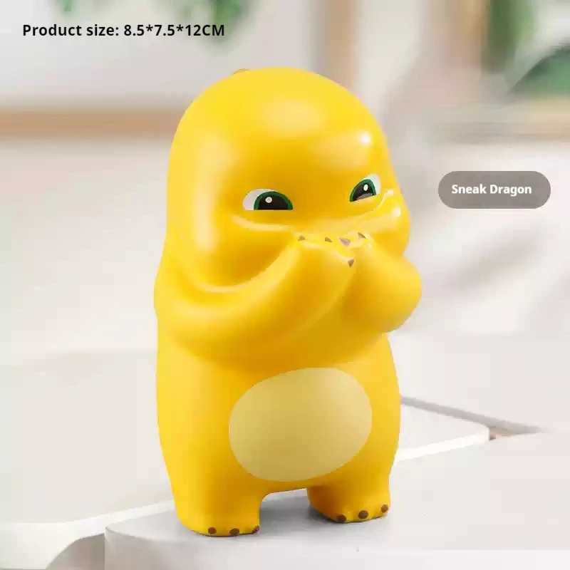 Decompression Toy 12cm Little Milk Dragon Pinch Music Slow Rebound Stress Relieving Tool Ventilating Toys Desktop Ornament Valentines Day Gift H241219