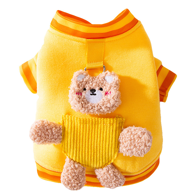Autumn and Winter Big Dog Clothes Pocket 3D Traction Two Leg Hoodie Golden Retriever Pet Clothing Dog Apparel Pet Clothes