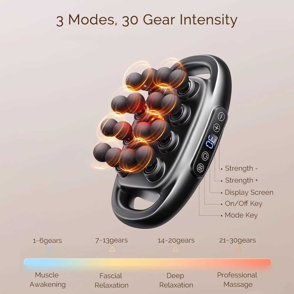 16-Head Fascia Gun High Frequency Vibration Body Massage ManeXJ241219