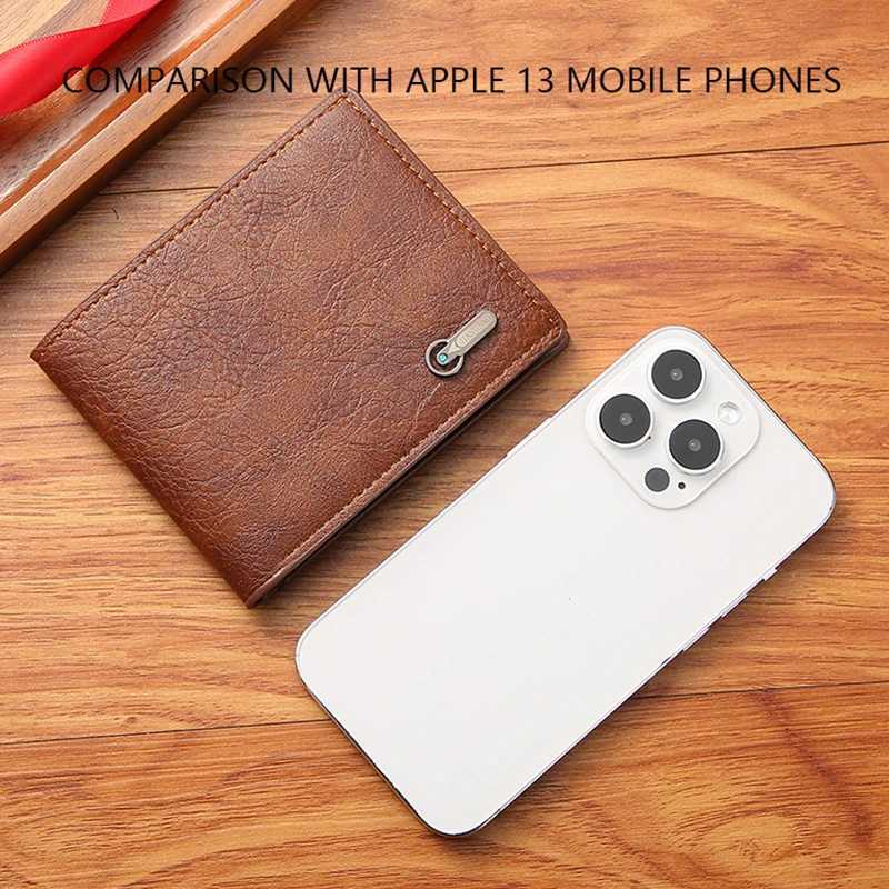 Hot Sale Mens Wallet New Luxury Business Wallet PU Leather Ultra Thin Fashion ID Card Holder Paper Money Bag Mens Carteira Z241219