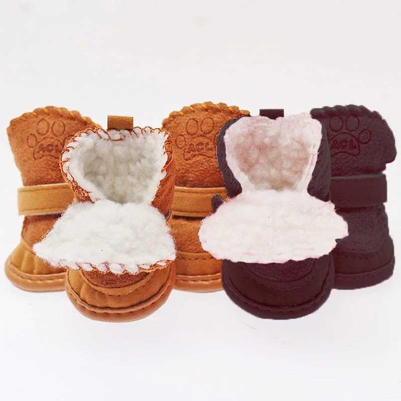 4Pcs Dog Boots Outdoor Snow Walking Non-slip Puppy Sneakers Shoes Winter Comfortable Warm Shoes Pet Dog Chihuahua Shoes For DogXJ241218