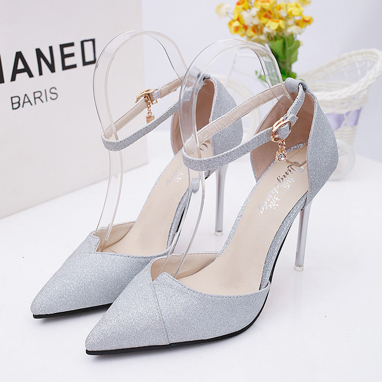 Ddmywed Spring/Summer New Solid Color Water Diamond High Heel Fashion Sandals Women's Shoes Chinese Brand Shoes F1219-38 ddmythur