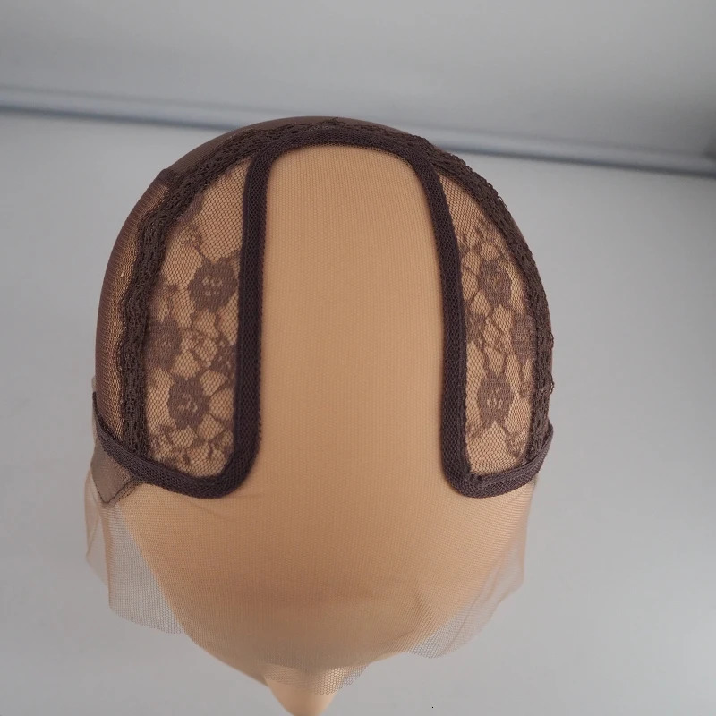 U part wig cap for making wigs T shape 2*6inch lace wig caps 241219