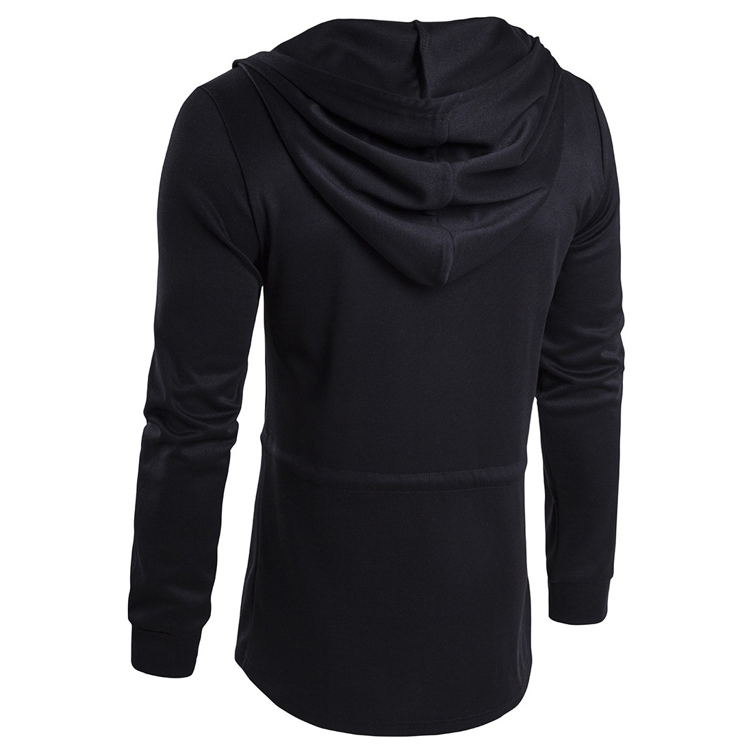 M12194 Men's windbreaker men's mid-length hooded jacket for teenagers