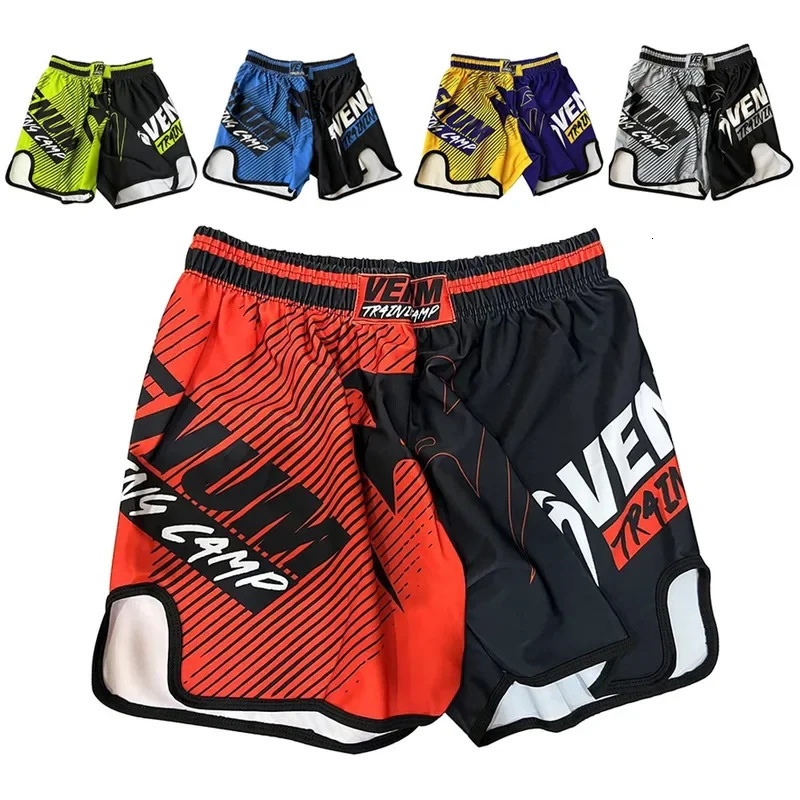 EVERBOUT MMA Fight Boxing Quick Drying Short Pants Muay Thai Training Gym Fitness Fighting Sports Shorts Sweatpants 241218