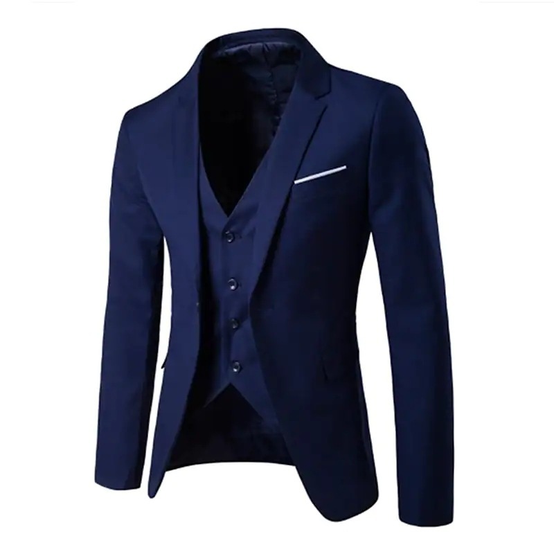 K644 New men's suit three-piece business suit groom best man suit dress suit