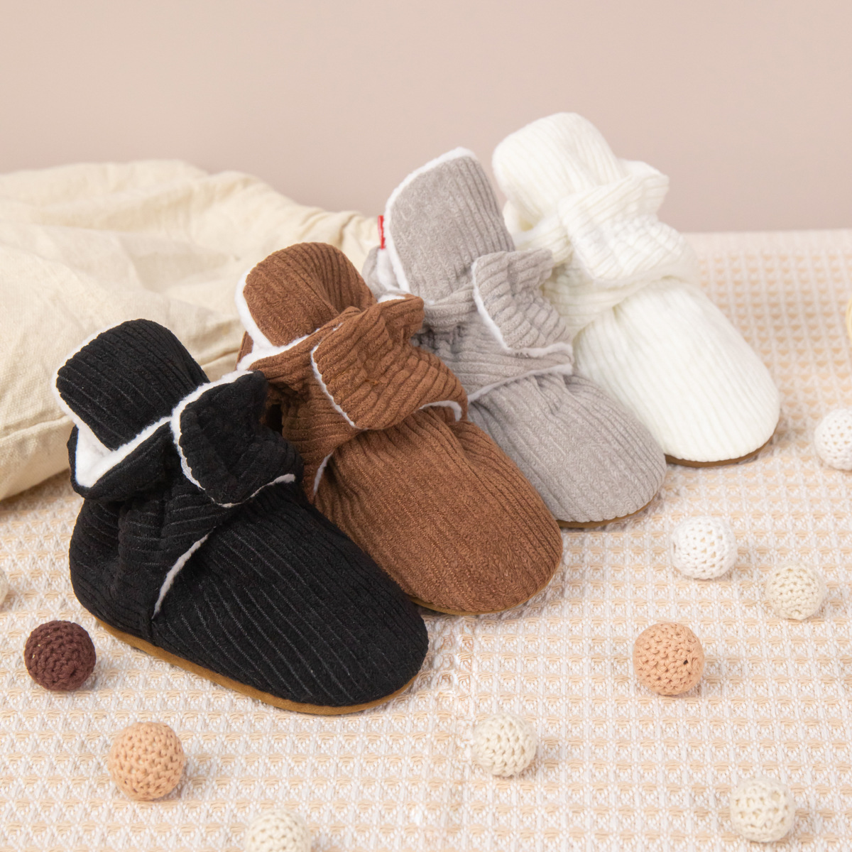 Baby Shoes Boots Winter Warm Socks Light Weight Non-Slip First Toddler Shoes Kidsnest Newborn Infant Footwear Shoes Booties