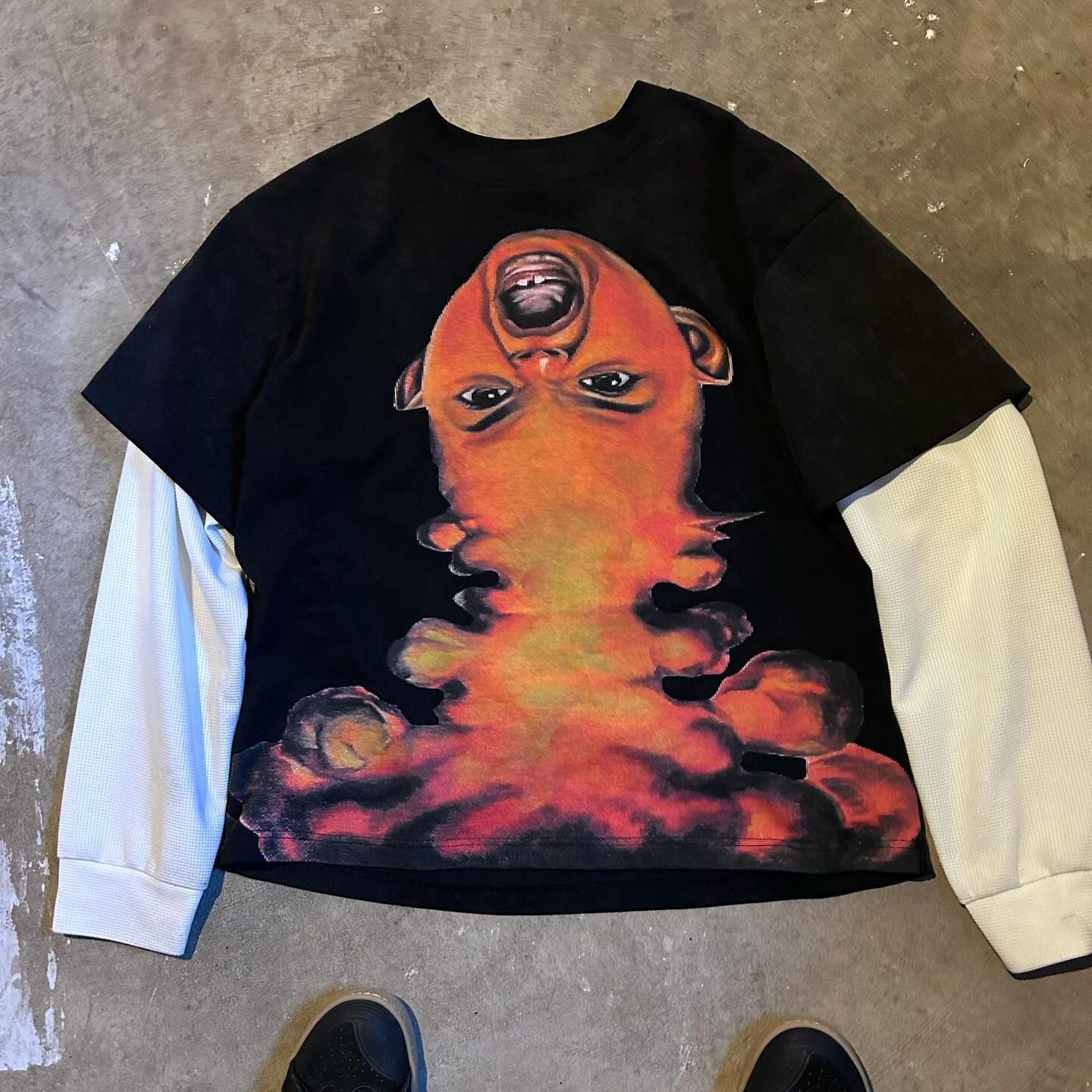 Y2K Men Women T Shirt Sports Shirt Male Gothic Oversize Camouflage Leaf pattern Long Sleeves T Shirt Hip Hop Sweatshirt Streetwear