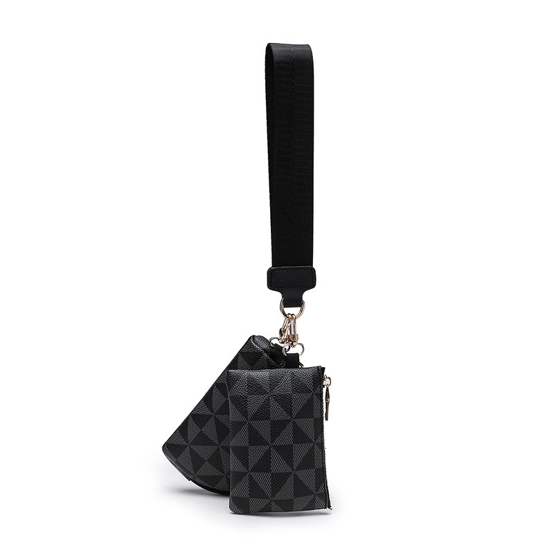 Two piece set of coin purse mini zipper small printed hanging bags makeup bags