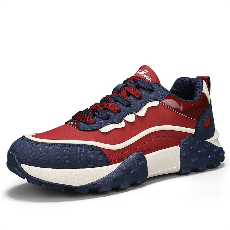 Men Sports Shoes 2025 New Fashion Niche Designer Shoes Thick Sole Breathable Casual Style Running Shoes Training Sneakers Triple Black Red Green Free 