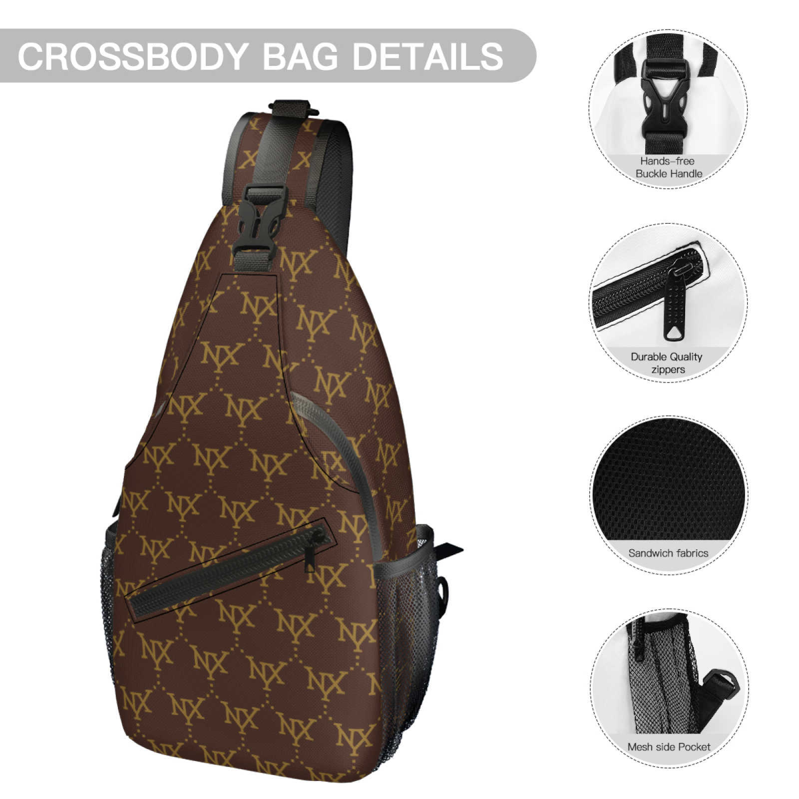 NXY designer bag Pattern Waist Bag Printing Waterproof Sport Travel Purse Pocket Phone Fanny Pack Belt Bag Crossbody Wallet Women Bum Bag