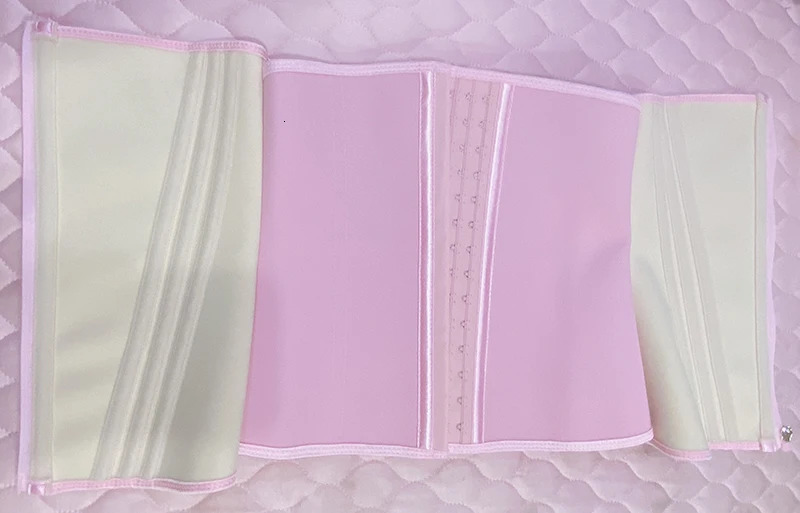 AfruliA Fajas Colombianas Girdles Waist Trainer Corset for Tummy Control Belt Body Shaper Cincher Pink Shapewear Slimming Sheath 241219