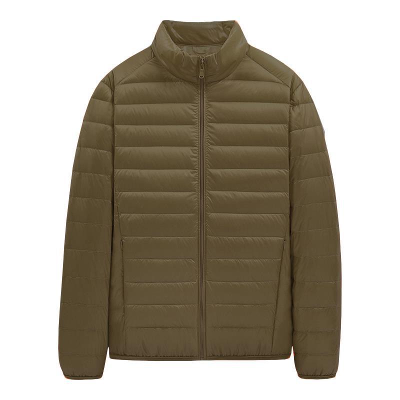 Stylish Unisex Thin Cotton Coat with Down Filling - Perfect for Casual Wear