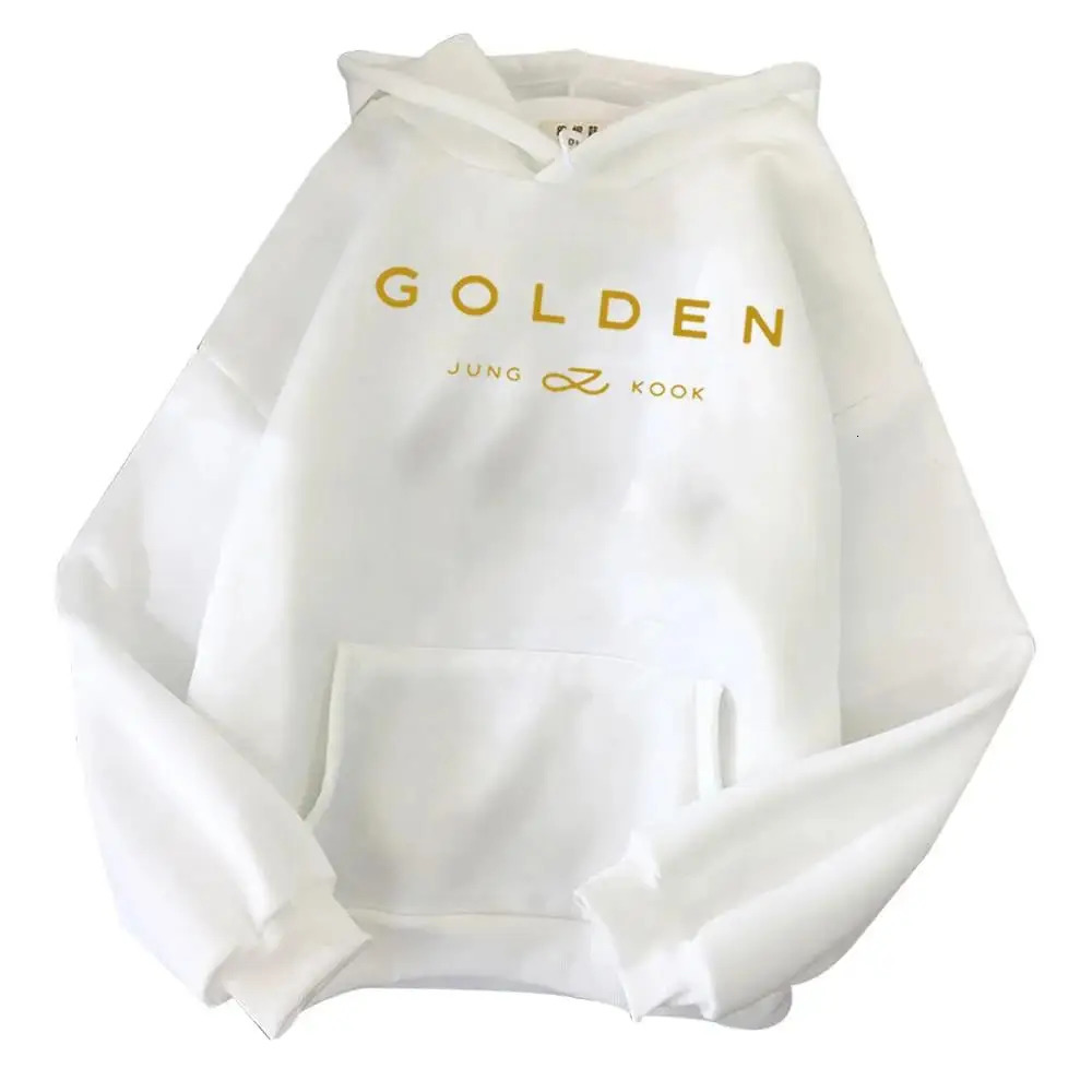2024 Hoodie Jungkook Kpop Hoodie Vintage Sweatshirt Sudaderas Winter Warm Golden Album Merch Unisex Hoodies Man Woman 241218Z - view 7
