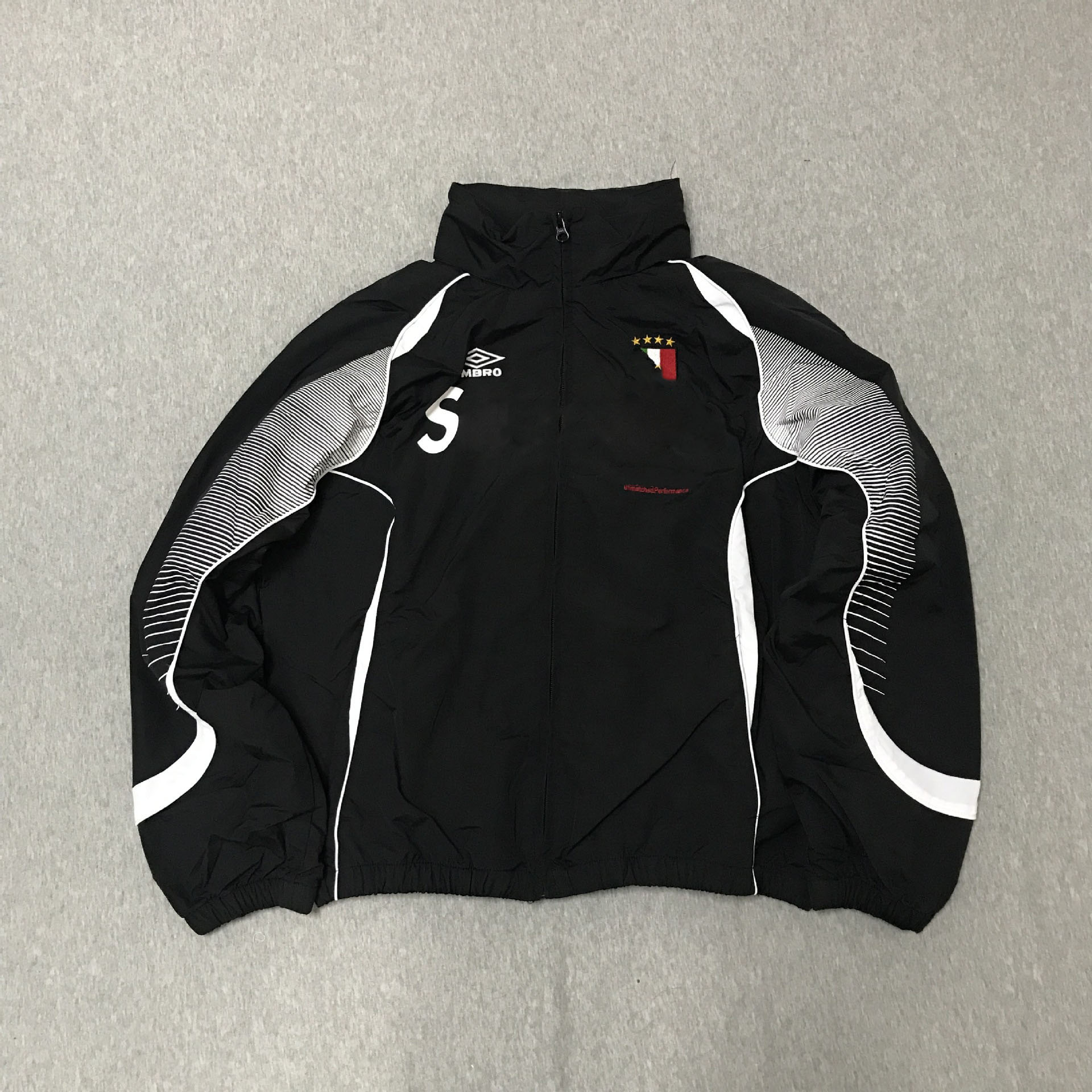 Men's Vintage Racing Tracksuit - Puffer Jacket & Drawstring Joggers - Embroidered Design