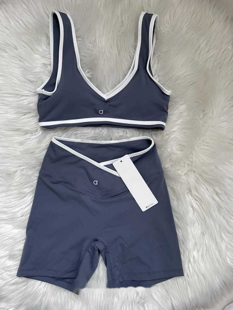 2025--Women Yoga Outfit Suits Vest Shorts Sleeveless High Waist Sportwear Tops Pants Elastic Close-fitting Sport Gym Running Short Pant