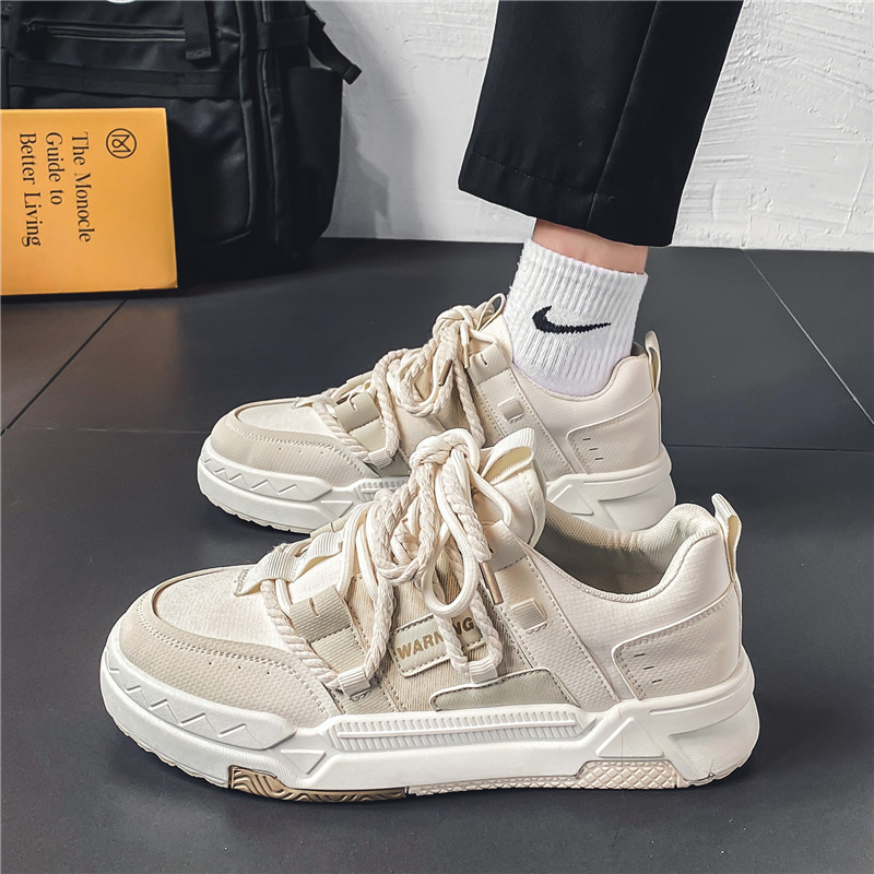 Men Casual Shoes New Fashion Designer Shoes Niche Style Trendy Versatile Anti-slip Thick Sole Leisure Triple Grey Green Beige Free shipping