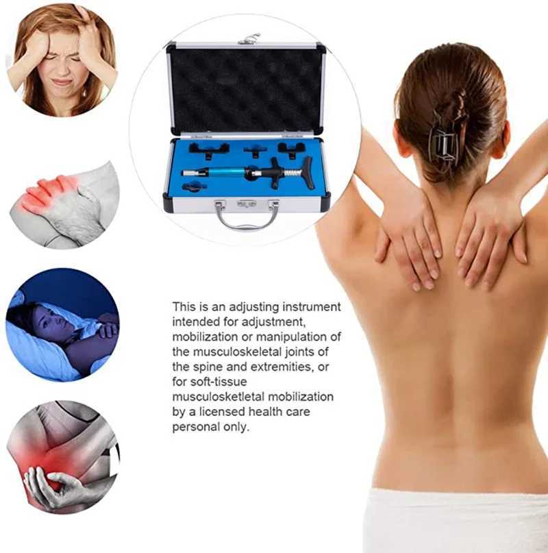 Adjustable Intensity Correction Gun Fascia Massage Gun Activator ropractic Adjusting Instrument Health Care 4 HeadsXJ241219
