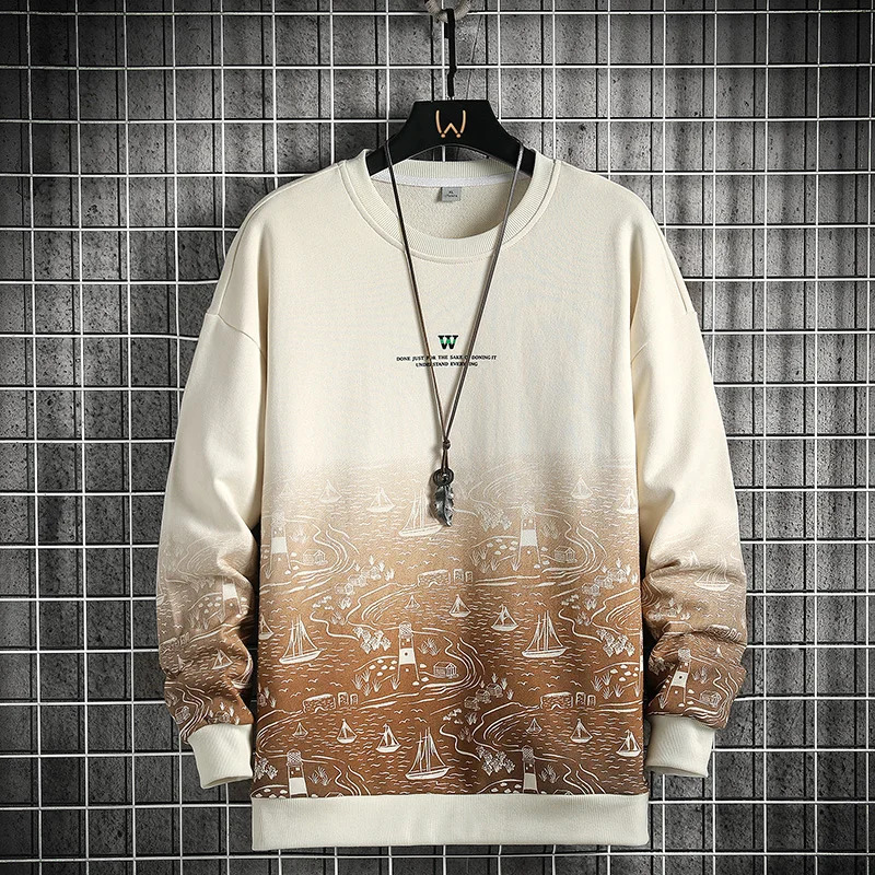 Autumn Spring 2023 Hoodies Sweatshirt For Mens Hip Hop Punk Pullover Streetwear Casual Fashion Clothes OverSize 5XL 241218