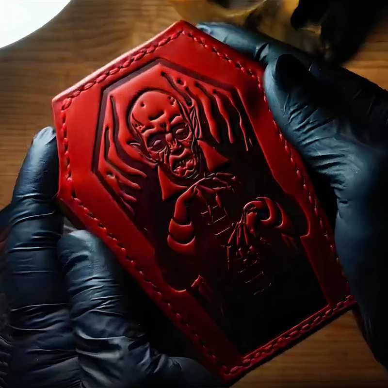 Hot Sale Card holder Nosferatu Coffin wallet Bifold coin wallet womens Halloween gift wallet Z241219