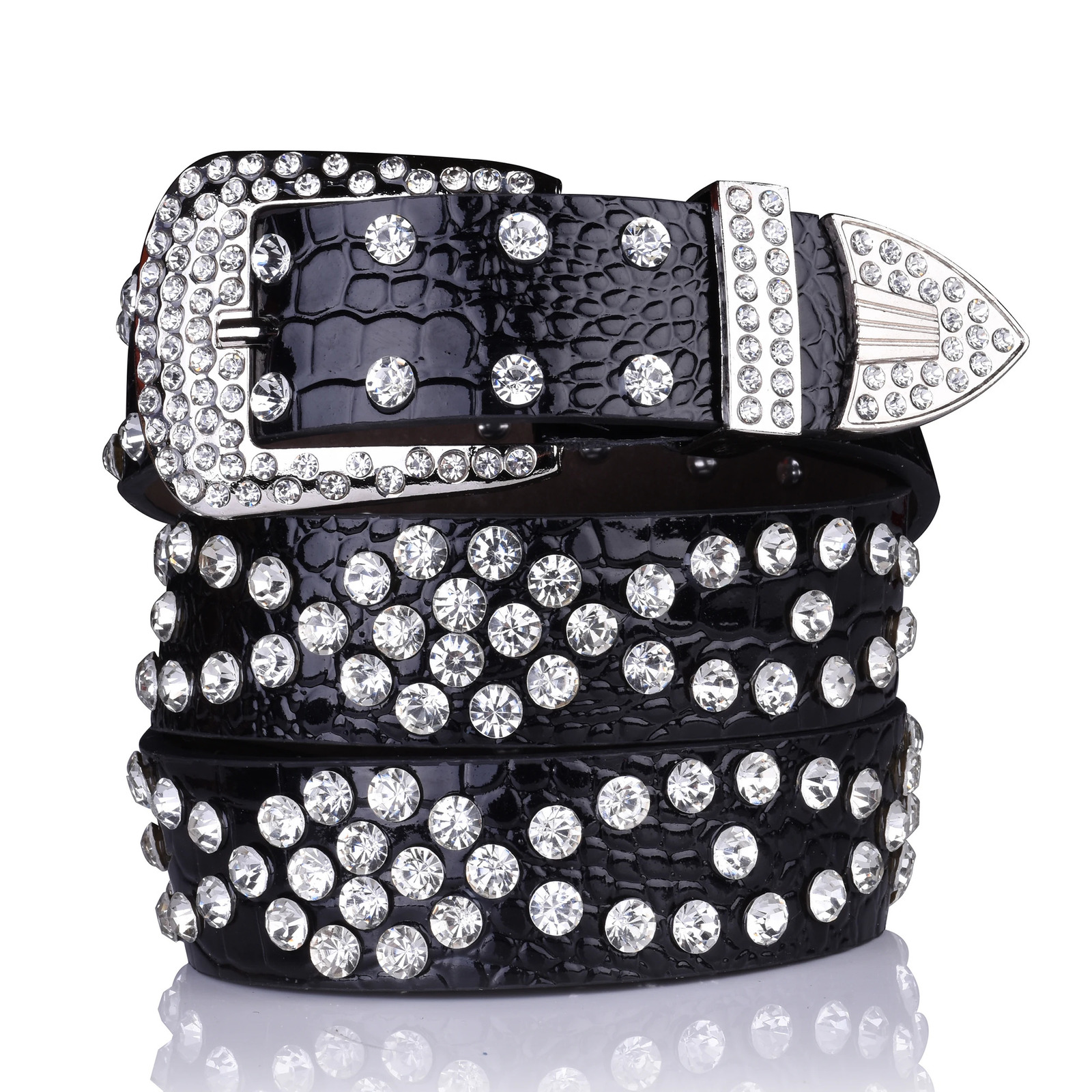 Punk Belt Diamond Belt Gothic Lolita role-playing Harajuku Y2K shimmering disco belt hip-hop Women Crystal Belt 241219