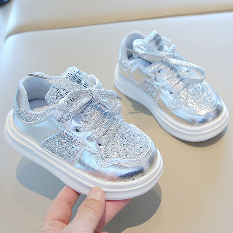 Kids Shoes for Boys Girls Sport Sneakers Diamond Sequins Sports Running Shoes Happysteps Children Flat Casual Baby Toddler Outdoor Shoes Sizes US5c-US