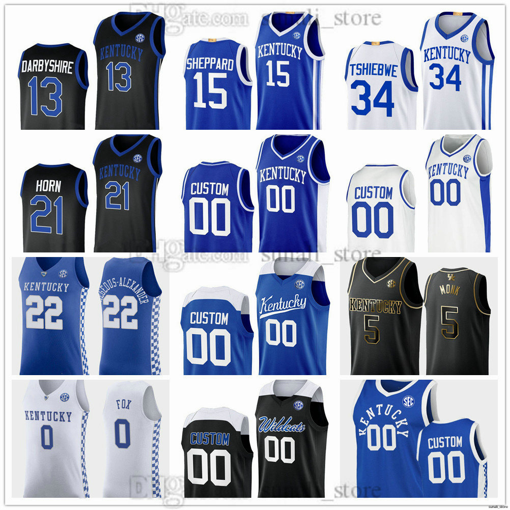 2025 Kentucky Wildcats NCAA Basketball Jerseys 13 Grant Darbyshire 10 Brandon Garrison 15 Ansley Almonor 2 Jaxson Robinson 7 Andrew Carr 5 Collin Chandler Printed