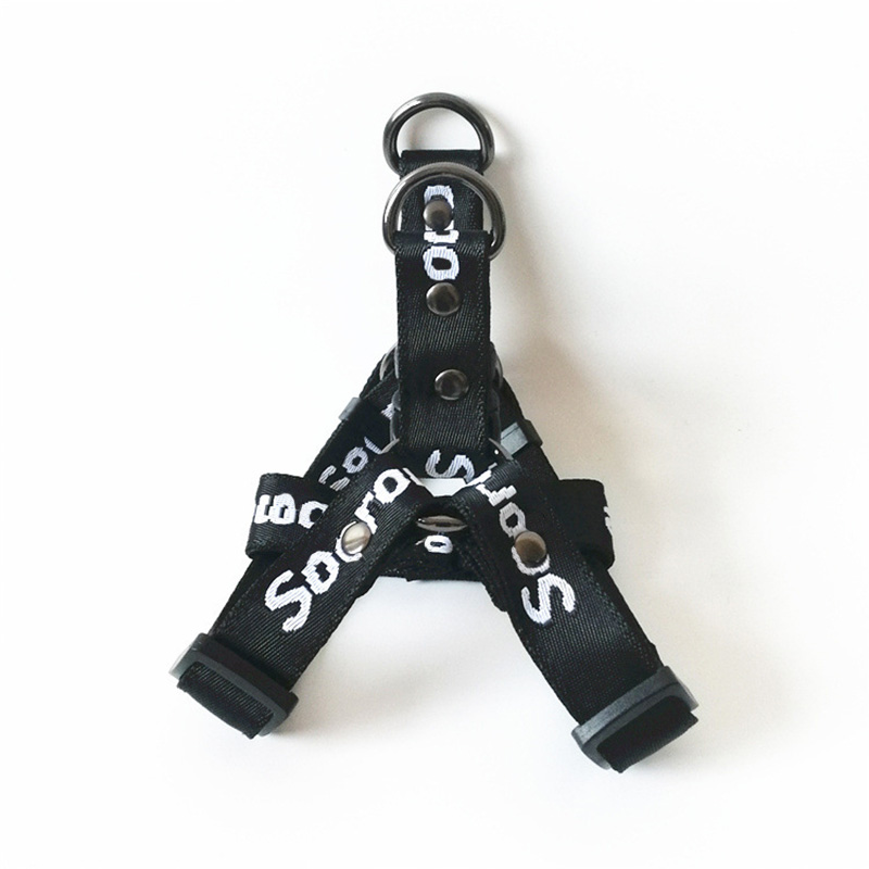Supplies Three Sets with Collars Suit Outdoor Walking Designer Vest Style Dog Leash Harness Letter Printing Free shipping