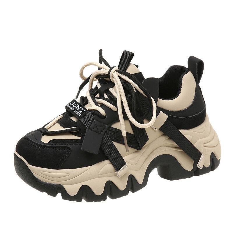 Thick soled daddy shoes 2025 explosive autumn new fashion with Instagram sports fashion shoes women Free Shipping