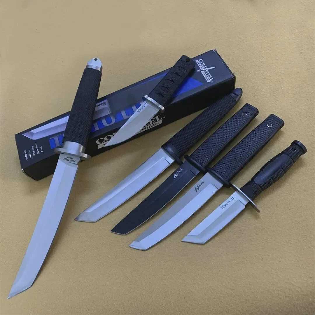 6 styles of CS Katana fixed blade military knife 440C Tanto blade ABS handle tactical outdoor combat hunting survival toolW250402