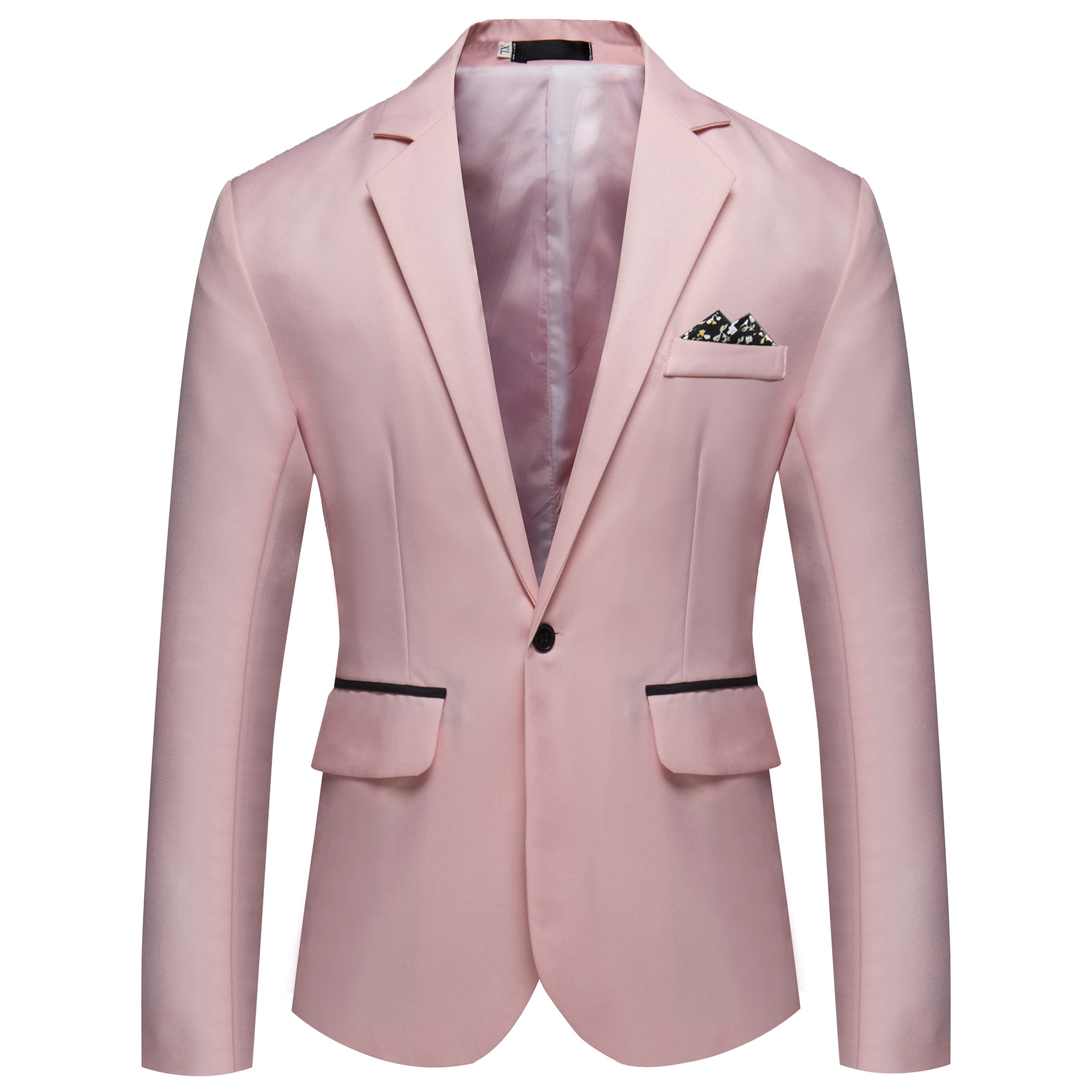 Autumn Men's Business Suit with Single Breast Design and Side Slit Ideal for Cross-border Amazon Exports