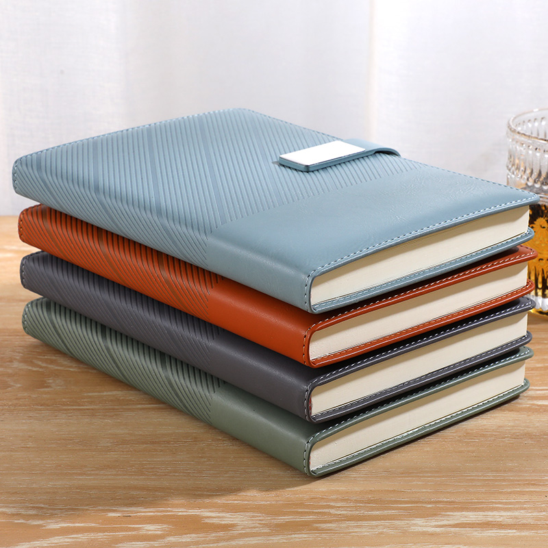 Personalized A5 Leather Notepad for Professional Use - Sturdy Book Cover Ideal for Record Keeping