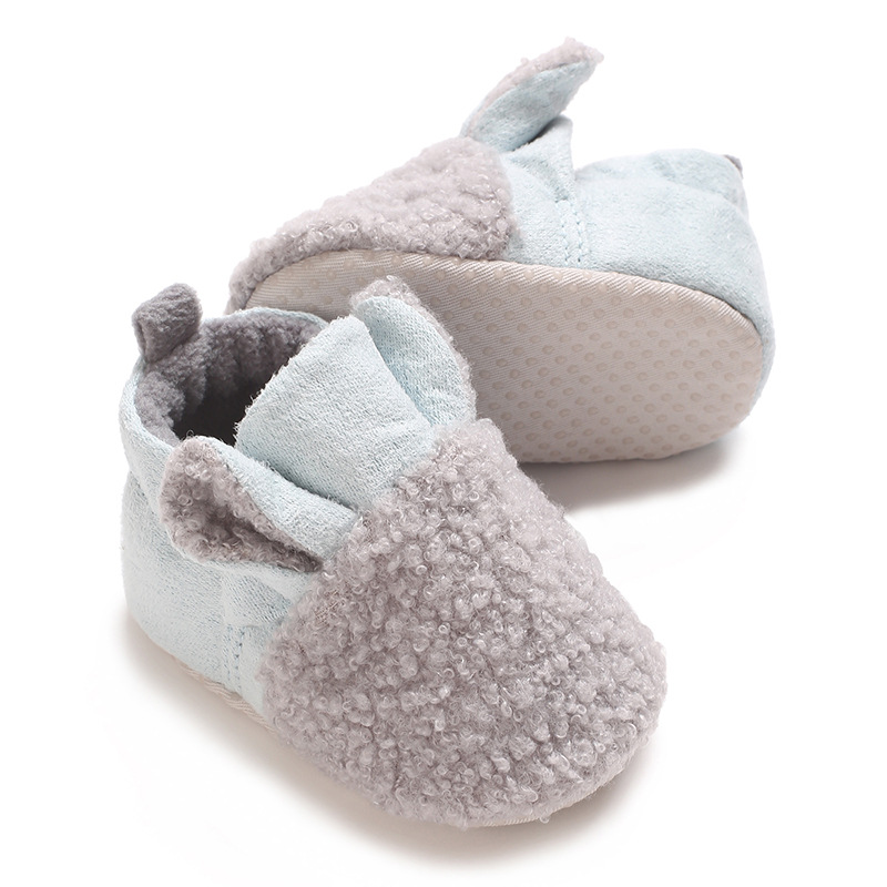 Cute Newborn Baby Shoes With Ear Toddler Baby Crawling Shoes Kidsnest Boys Girls Lamb Slipper Prewalker Trainers Winter Infant Warm Shoes