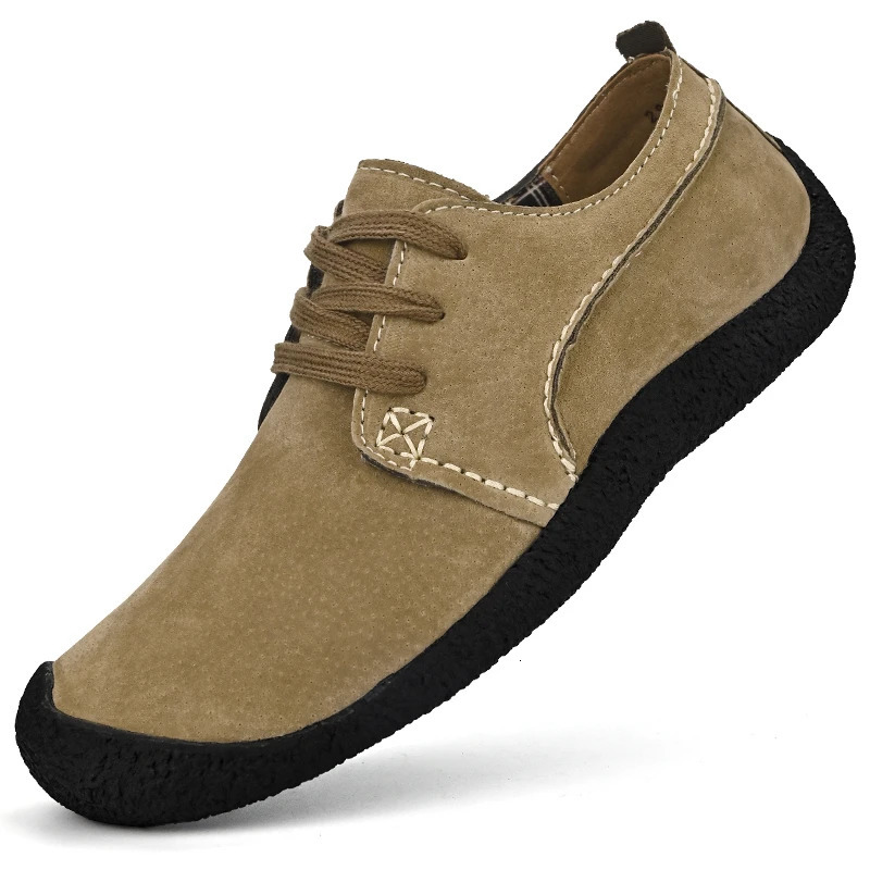 Breathable outdoor shoes mens sports shoes spring casual mens shoes suede leather shoes anti slip walking shoes selling shoes 241223