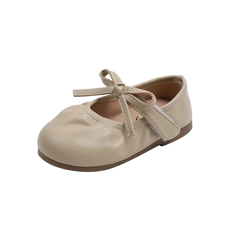 Spring Autumn Girls Shoes Elastic Band Slip on Boat Shoes Bow Mary Jane Toddler Girls Soft Comfortable Ballet Flats Kids Child 241218