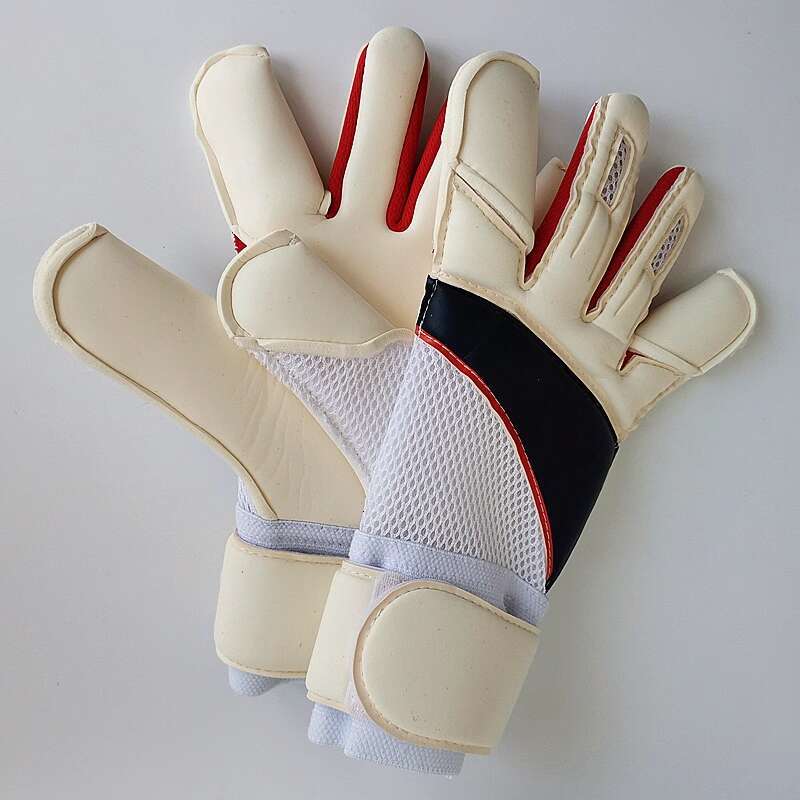 Football Gloves Breathable Thickened Inner Seam VG Cut Non slip Shock Absorbing Goalkeeper Equipment Latex 4MM