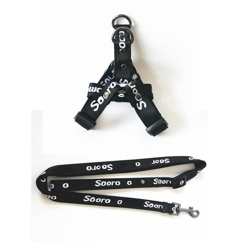 Supplies Three Sets with Collars Suit Outdoor Walking Designer Vest Style Dog Leash Harness Letter Printing Free shipping