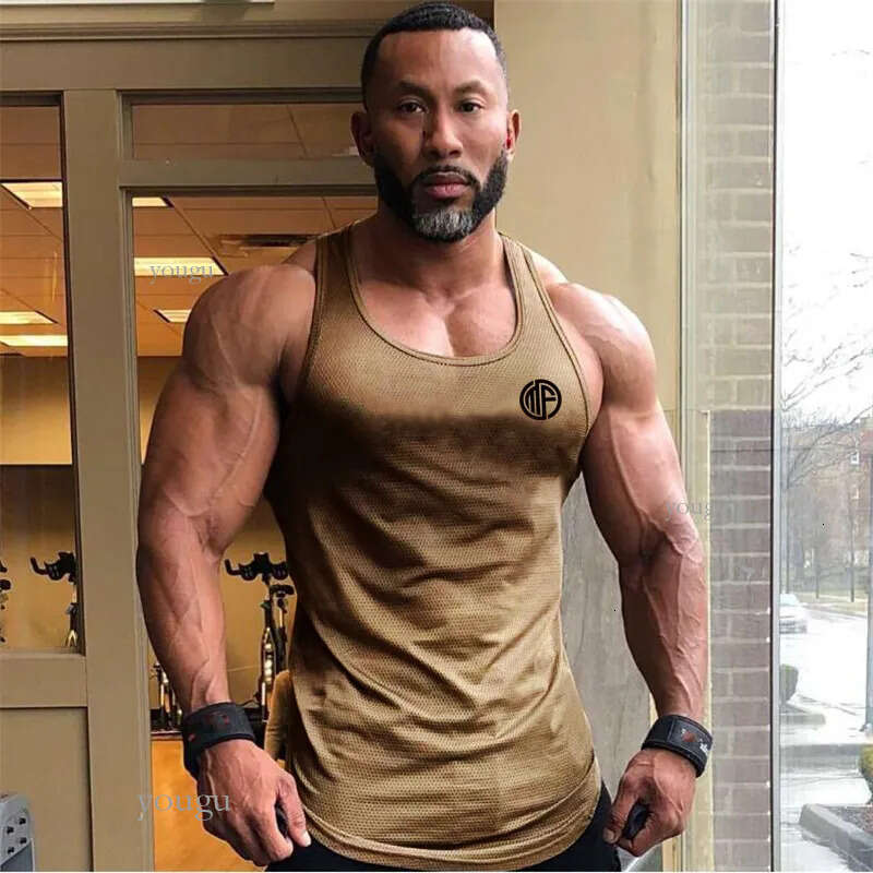 Men s Tank Tops Clothing Summer Singlets Mens Shirt Bodybuilding Equipment Fitness Mesh Stringer Tanktop Vest 230704